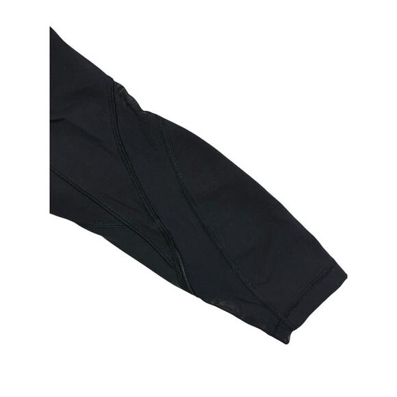Lululemon Inspire Leggings Womens Size 6 Black Mesh Leg Yoga Athletic Leisure - Picture 7 of 15